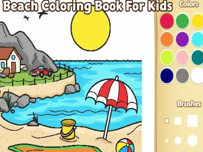 Spel Strand Kleurboek Vir Kinders aanlyn Spel Strand Kleurboek Vir Kinders aanlyn
