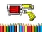 Spel Terug na Skool: Nerf Kleurboek aanlyn
