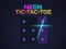 Spel Neon Tic-Tac-Toe aanlyn