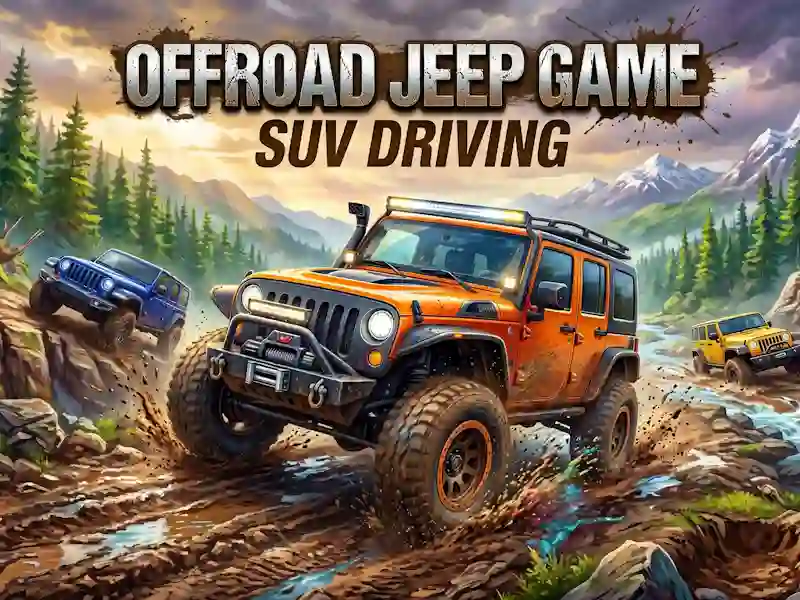 Spel Offroad Jeep Game SUV Driving aanlyn