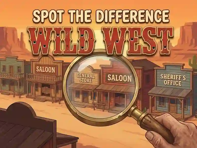 Spel Spot The Difference Wild West aanlyn