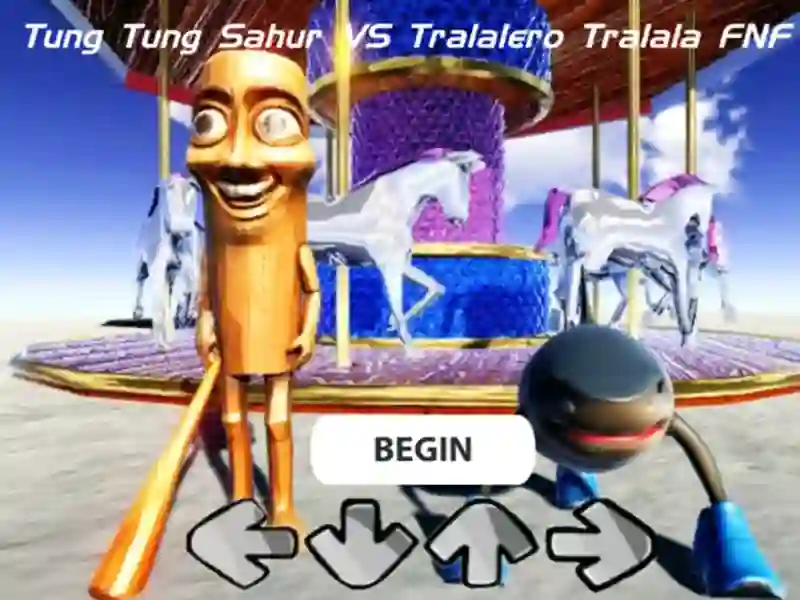Spel Tung Tung Sahur vs Tralalero Tralala FNF aanlyn