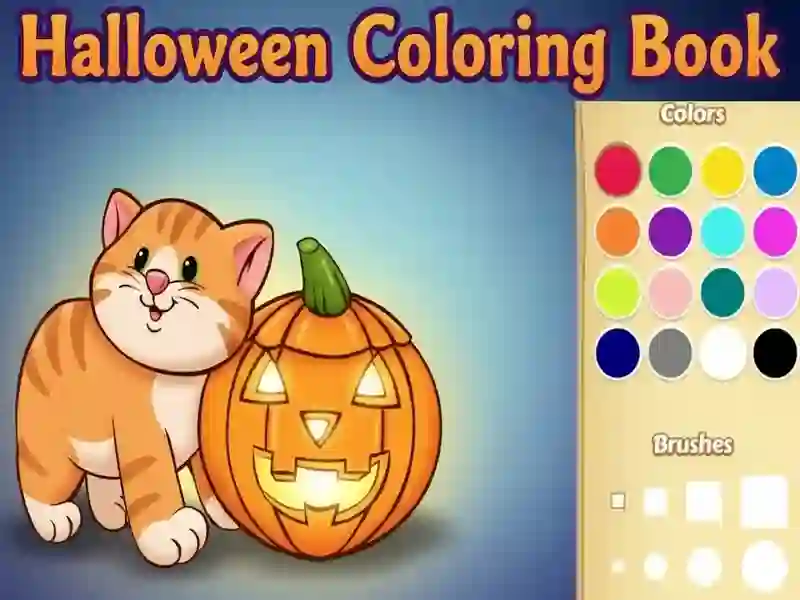 Spel Halloween Kleurboek aanlyn