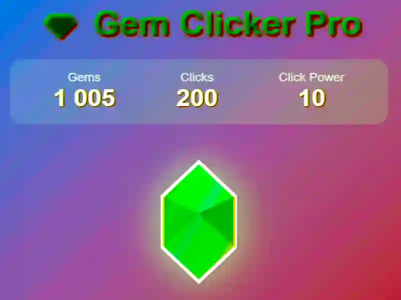 Spel Gem Clicker Pro aanlyn