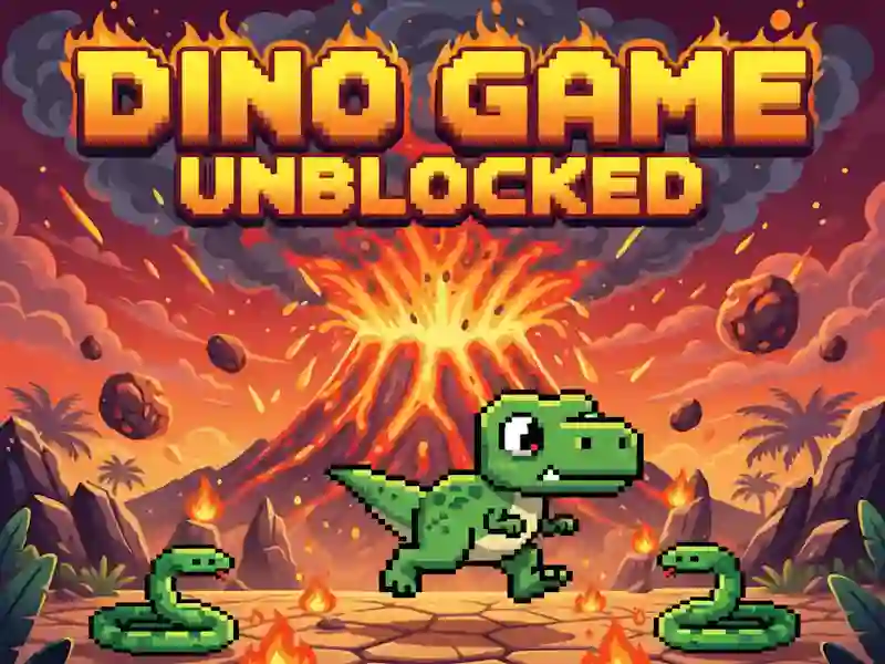 Spel Dino Game gedeblokkeer aanlyn