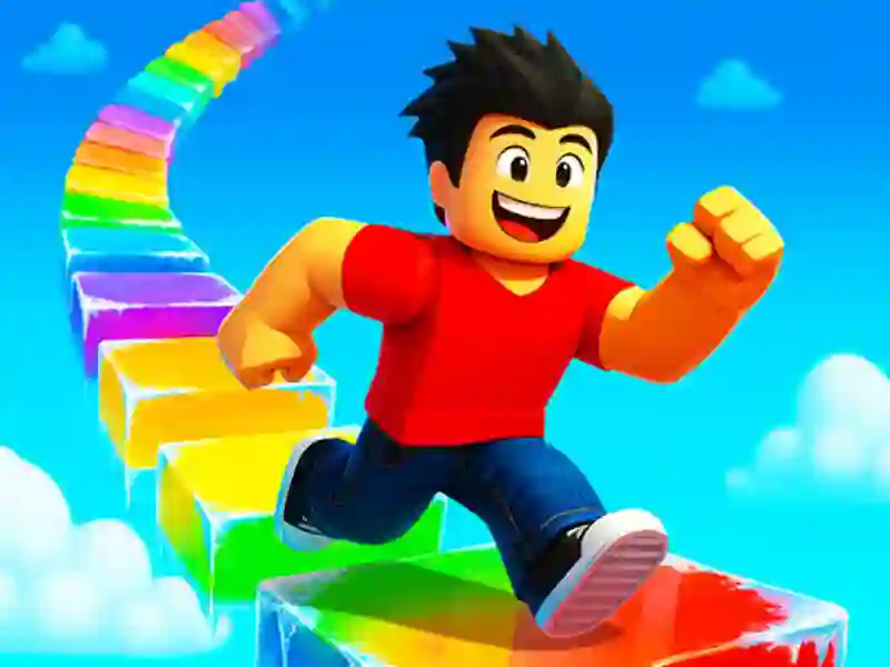 Spel Obby Rainbow Tower aanlyn