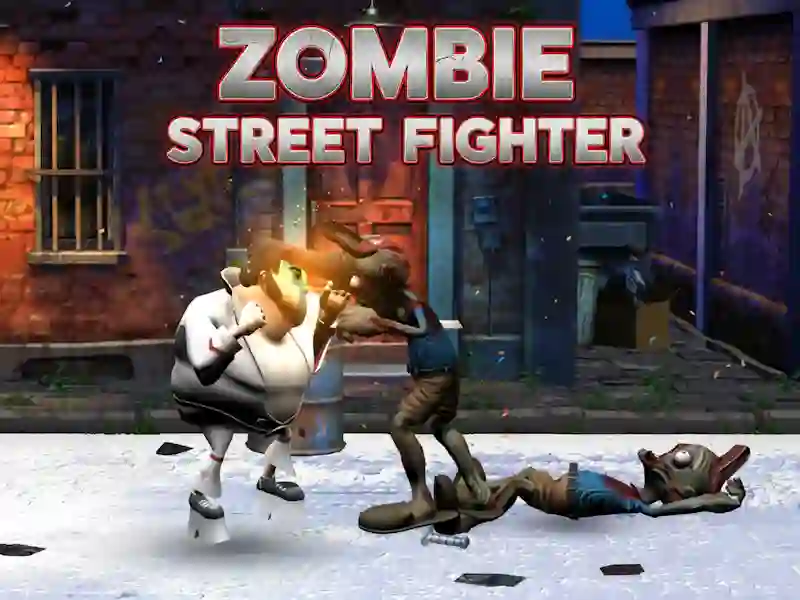 Spel Zombie Street Fighter aanlyn