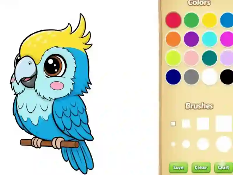 Spel Kawaii diere inkleurboek aanlyn