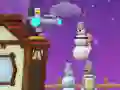 Spel Pinguins teen Sneeumanne aanlyn