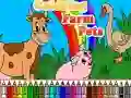 Spel Kleuring Plaasdiere aanlyn Spel Kleuring Plaasdiere aanlyn