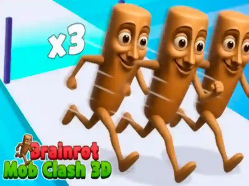 Spel Brainrot Mob Clash 3D aanlyn