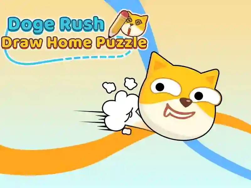 Spel Doge Rush Draw huis Puzzle aanlyn