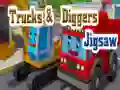 Spel Legkaart Vragmotors en Graafmachines aanlyn Spel Legkaart Vragmotors en Graafmachines aanlyn