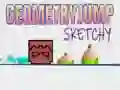 Spel Geometriese Sprong Skets aanlyn Spel Geometriese Sprong Skets aanlyn