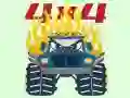Spel Monster Trucks Kleurblads aanlyn Spel Monster Trucks Kleurblads aanlyn