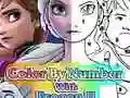 Spel Kleur Volgens Nommer met Frozen II aanlyn