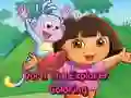 Spel Kleur met Dora die Ontdekker aanlyn