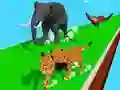 Spel Diere Transformasie Ras 3D aanlyn Spel Diere Transformasie Ras 3D aanlyn