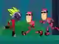 Spel Tien Titans Go! Moeras Aanval aanlyn