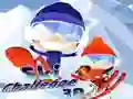 Spel Ski Uitdaging 3D aanlyn