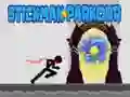 Spel Stokman Parkour aanlyn