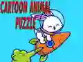 Spel Cartoon Diere Legpuzzle aanlyn