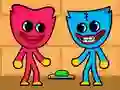 Spel Kissy Missy en Huggy Wuggy aanlyn Spel Kissy Missy en Huggy Wuggy aanlyn