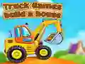 Spel Vragmotor speletjies: bou 'n huis aanlyn
