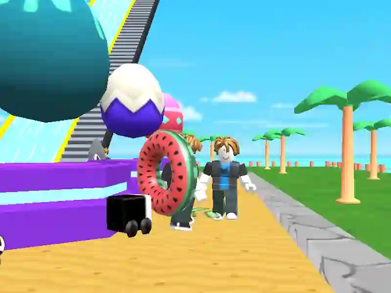 Spel Obby: klim en gly aanlyn