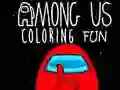 Spel Verfvermaak van Among Us aanlyn
