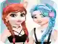 Spel Elsa en Anna Kleed en Make-up aanlyn Spel Elsa en Anna Kleed en Make-up aanlyn