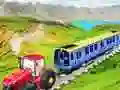 Spel Geketende trekker wat 'n trein sleep aanlyn