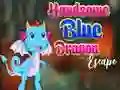 Spel Ontsnap van die Handsome Blou Draak aanlyn Spel Ontsnap van die Handsome Blou Draak aanlyn