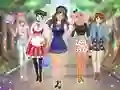 Spel Hoërskool Anime Aankleed aanlyn
