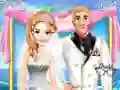 Spel Pragtige Paar Troufoto aanlyn