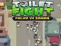 Spel Toiletgevecht: Polisi teen Zombie aanlyn Spel Toiletgevecht: Polisi teen Zombie aanlyn
