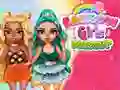 Spel Reënboog Meisies Dress Up Uitdaging aanlyn