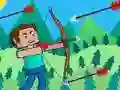 Spel Noob Boogskutter Monster Aanval aanlyn