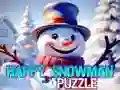 Spel Gelukkige Sneeuman Legpuzzel aanlyn