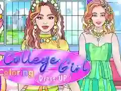 Spel Kleur en Kleed 'n College Meisie aanlyn Spel Kleur en Kleed 'n College Meisie aanlyn