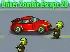Spel Bestuurder Zombie Ontvlugting 2D aanlyn