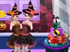Spel Halloween-party koek aanlyn