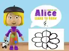 Spel Wêreld van Alice: Leer om te teken aanlyn