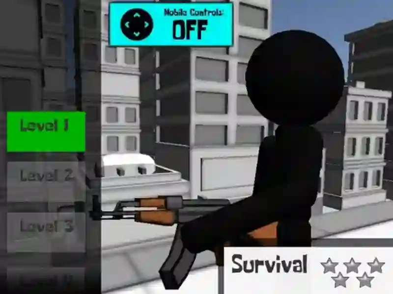 Spel Stickman Gun Shooter 3D aanlyn