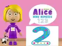 Spel Alice se Wêreld: Teken Getalle aanlyn