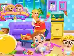 Spel My Nuwe Gebore Tweeling Baba se Versorging aanlyn