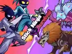 Spel Stok Ninja Survivals aanlyn