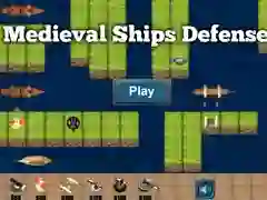 Spel Middeleeuse Skepe Verdediging aanlyn