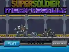 Spel Super Soldaat Mech Aanval aanlyn