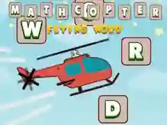 Spel Mathcopter: Vlieënde Woord aanlyn